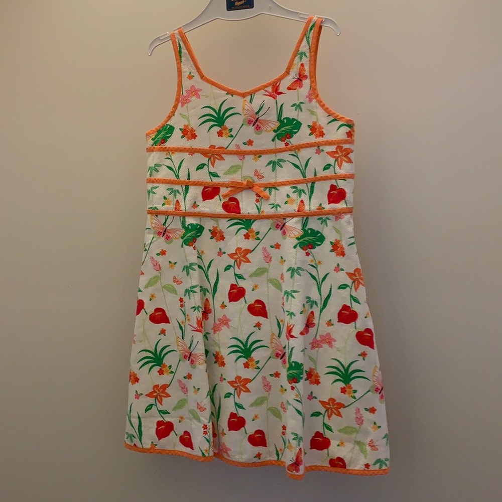 Gymboree Girls Dress Tropical Orange Like new